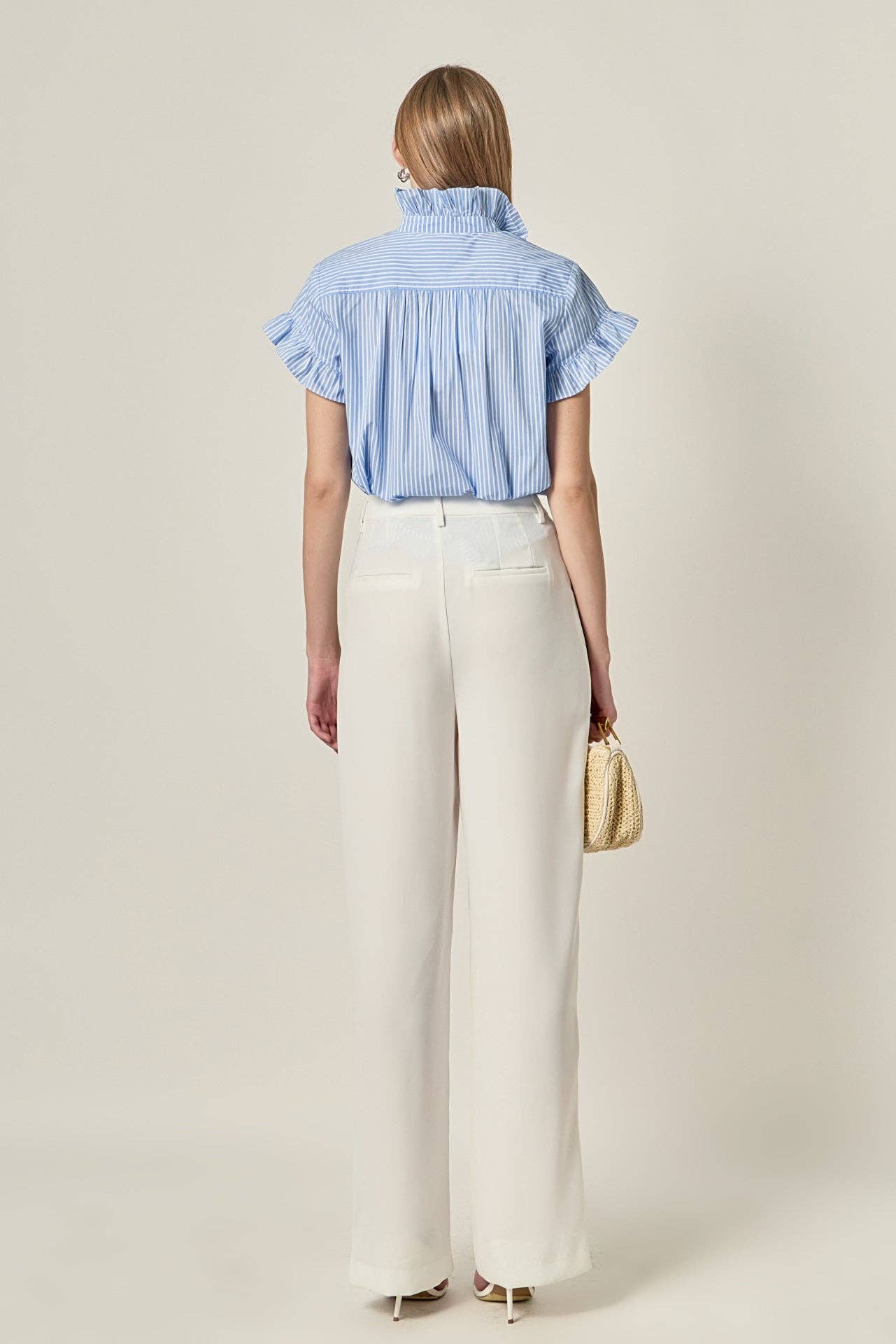 Striped Ruffle Shirt
