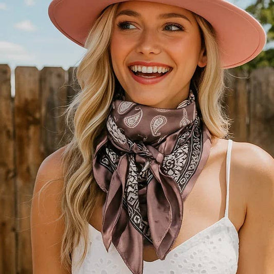 Two Tone Paisley Wild Rag / Scarf
