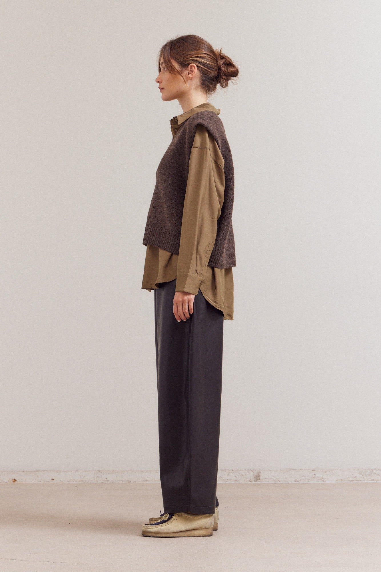 Knit Shell - Dark Umber