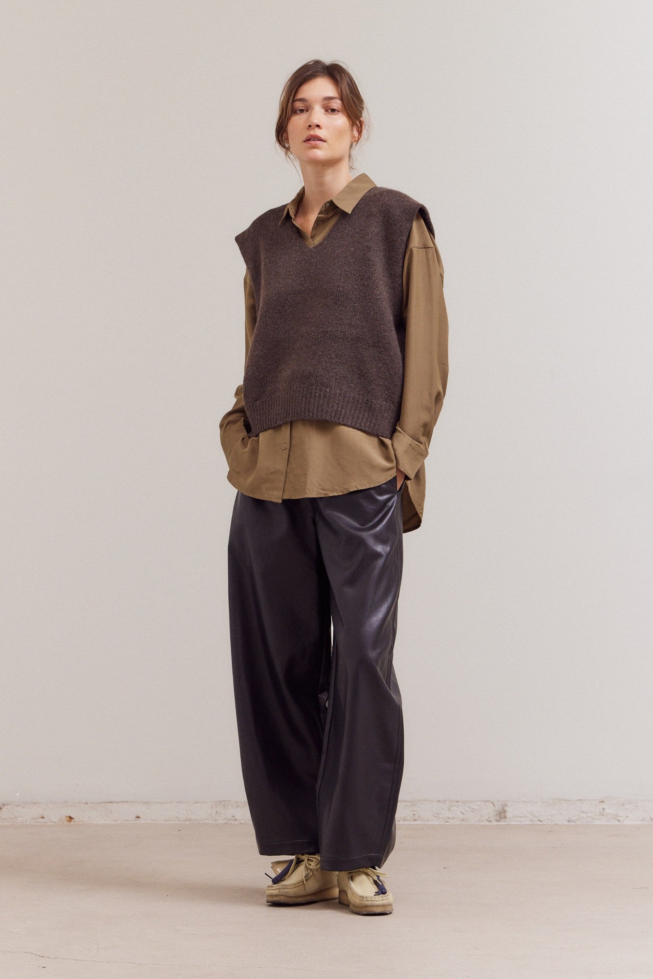 Knit Shell - Dark Umber