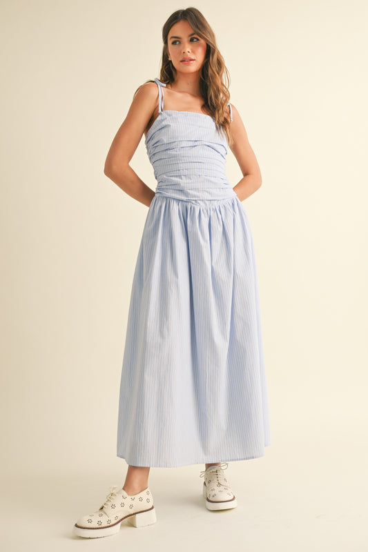 Blue Striped Sun Dress