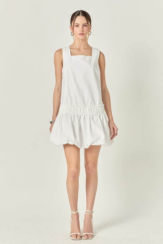 Shirring Detailed Sleeveless Dress