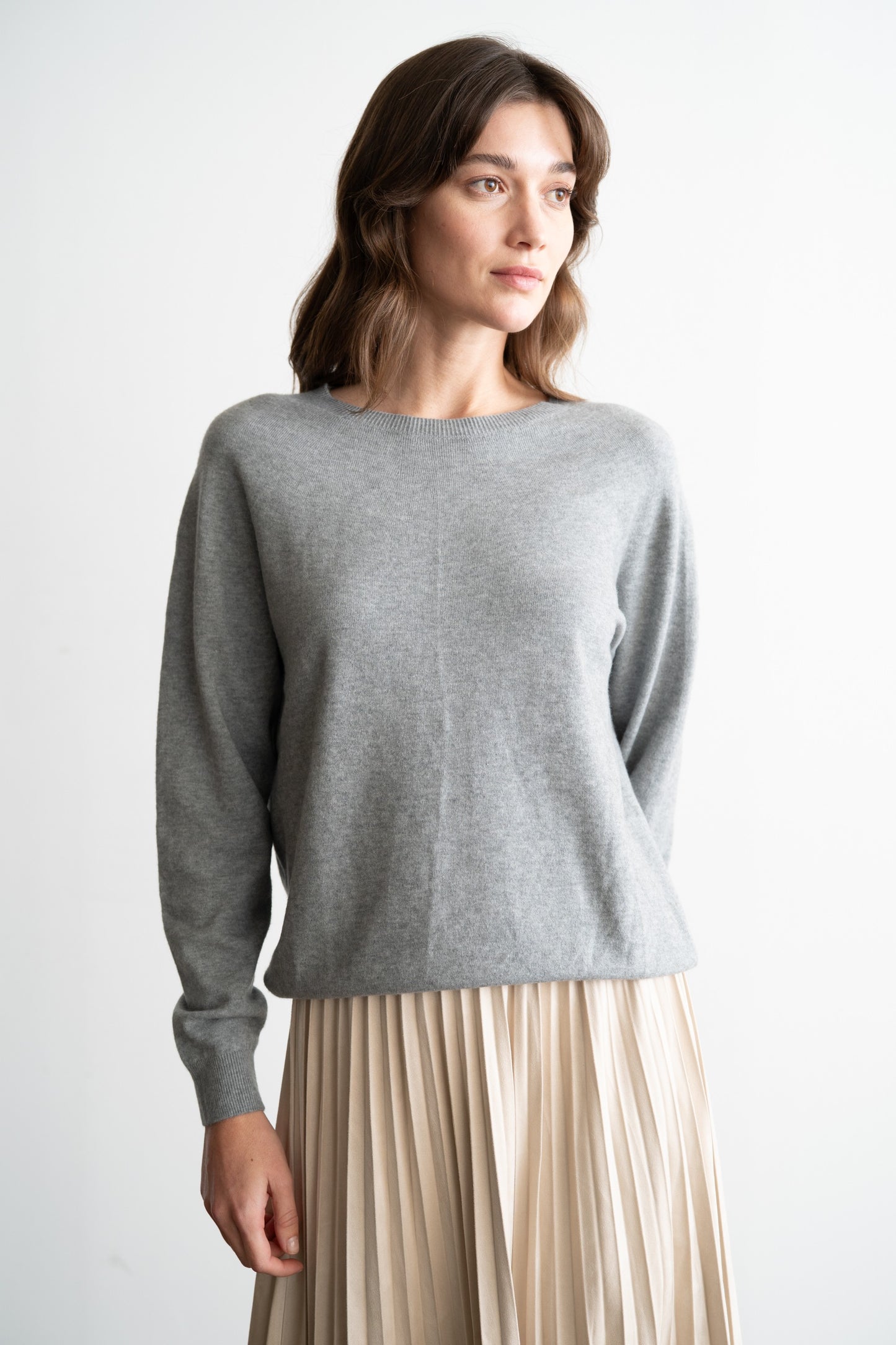 Grey Soft Classic Sweater