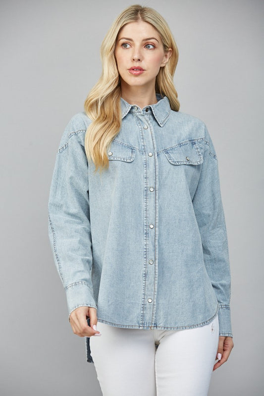 Washed Denim Shirt