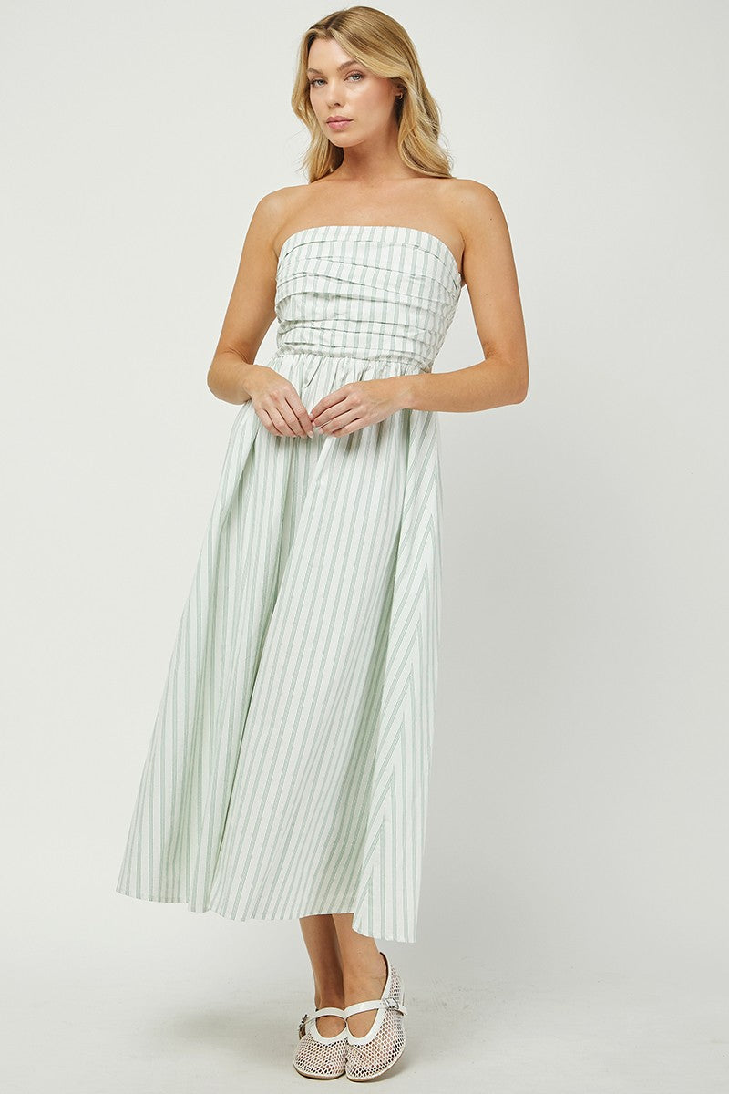 Evergreen Stroll Midi Dress