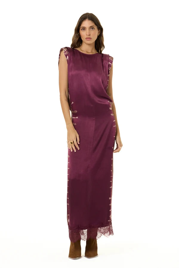 Dentelle Dress - Cherry Lacquer