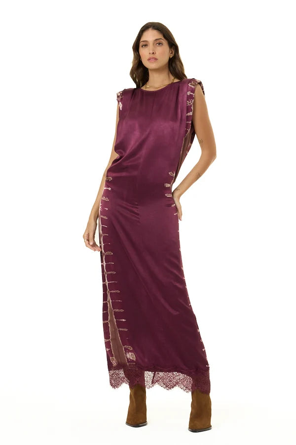 Dentelle Dress - Cherry Lacquer