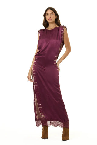 Dentelle Dress - Cherry Lacquer