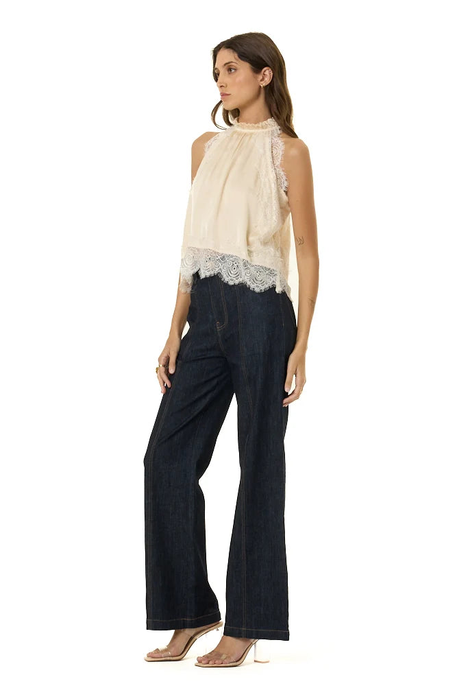 Celest Lace Top - Chalk