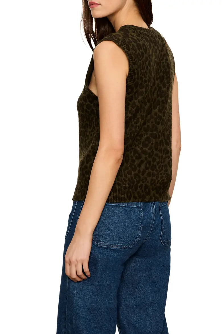 Soft Printed Shell Sweater - Kalamata Leo