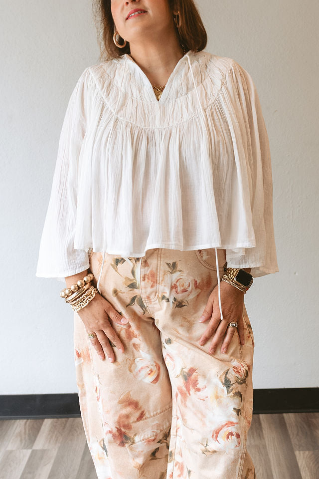 White Clovicia Blouse