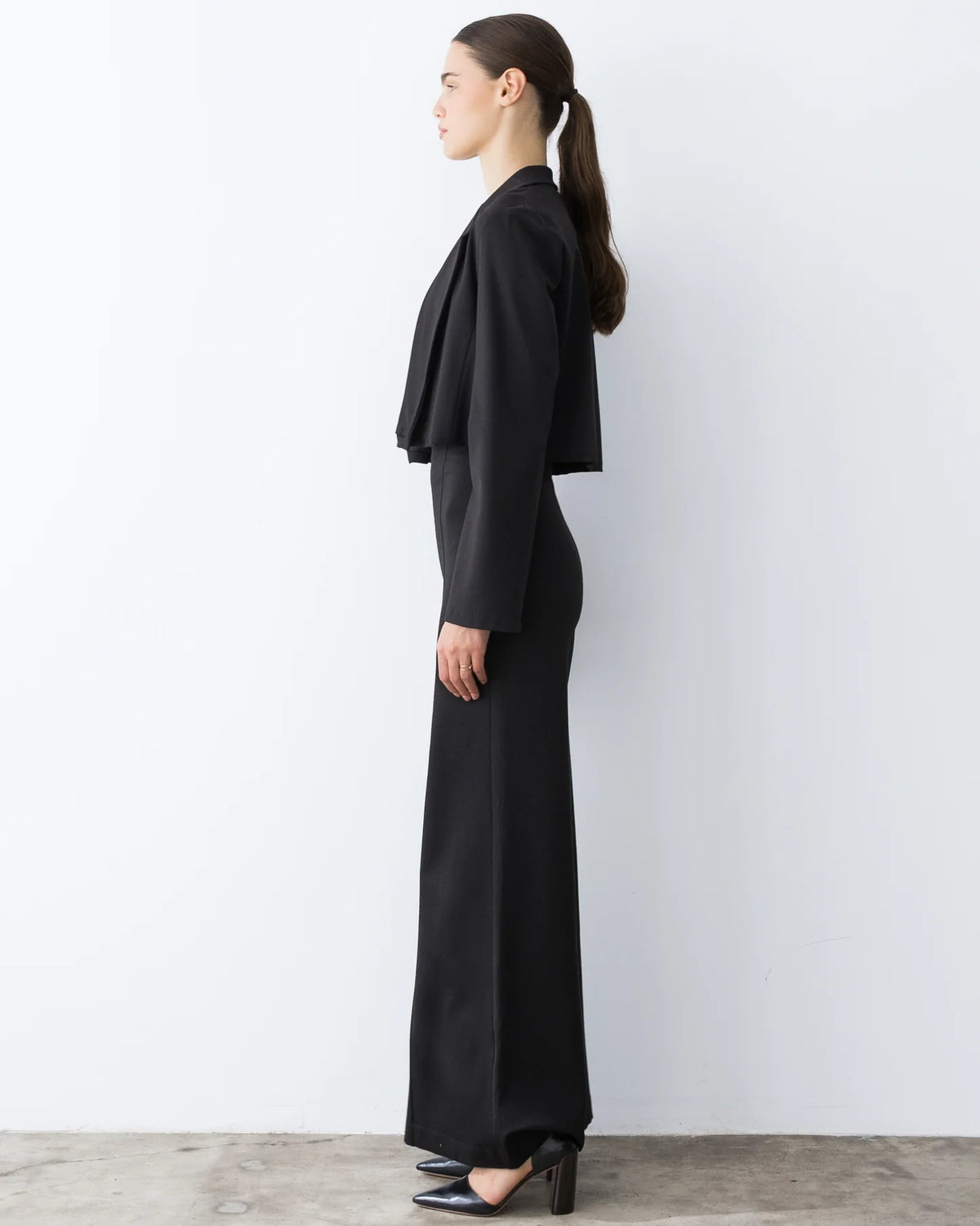 Ponte Knit Boxy Blazer