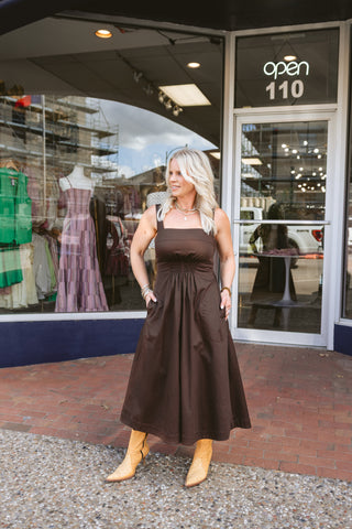 Irene Dress - Brown