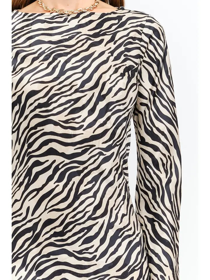 Georgie Zebra Dress