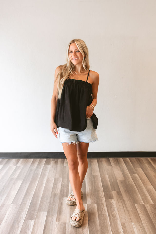 Black Babydoll Top