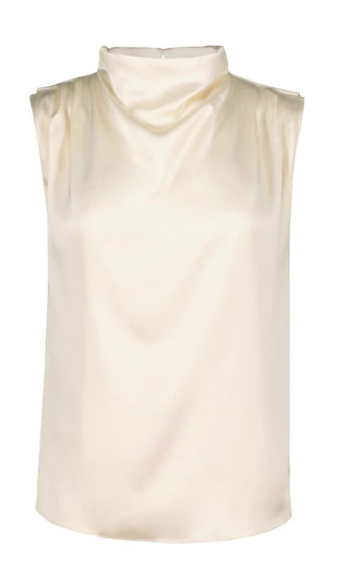 Beckette Cowl Neck Top - Dove