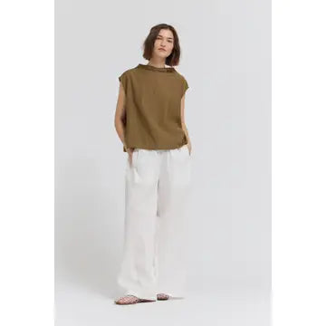 Mock Neck Loose Fit Top
