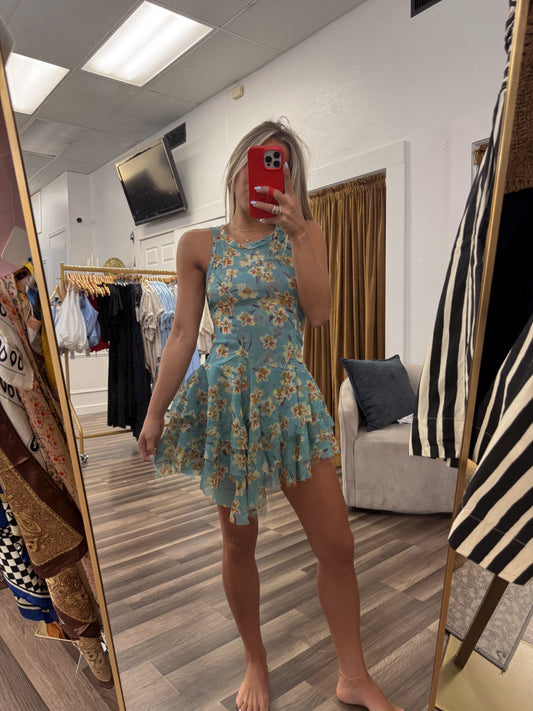 Raven Printed Mini Dress