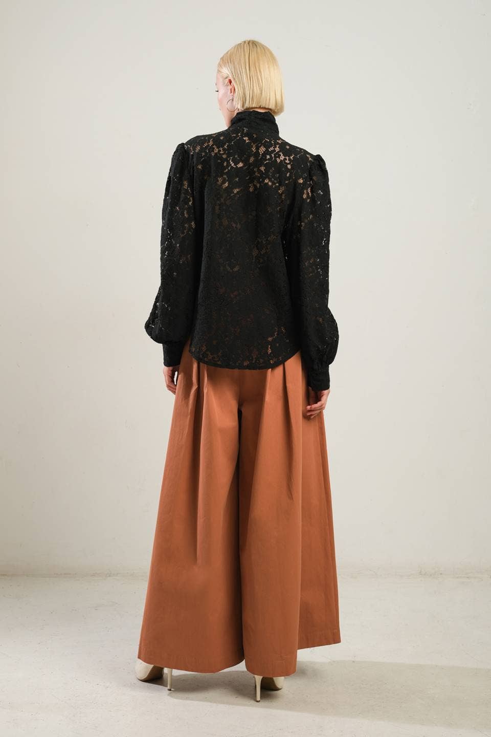 Black Lace Top w/Bow