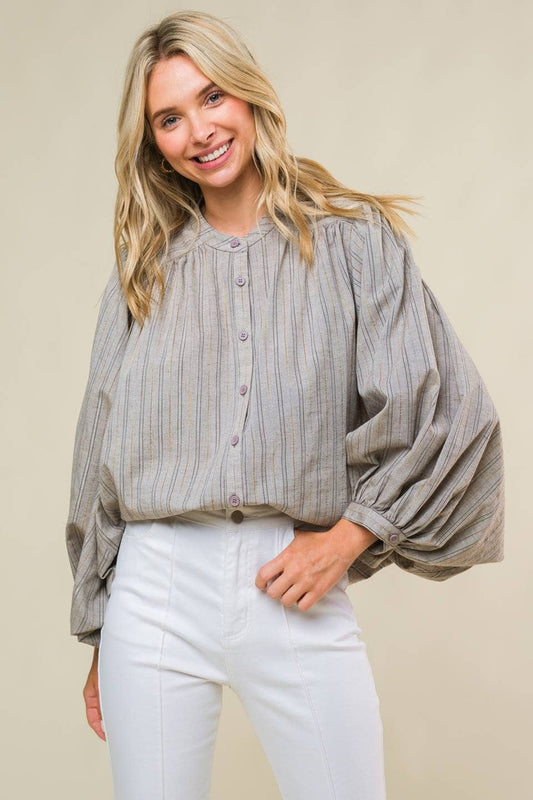 Ivory Striped Top