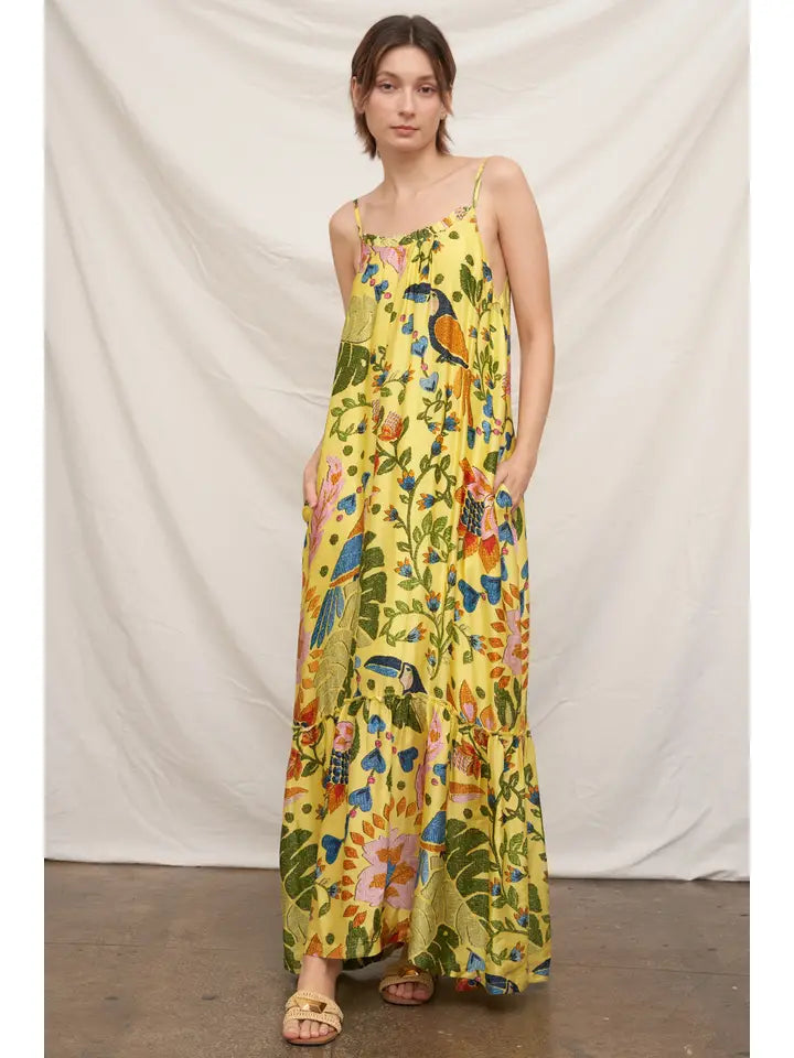 Yellow Cami Maxi Dress