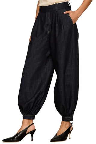 Balloon Denim Trouser - Slow Motion