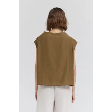 Mock Neck Loose Fit Top