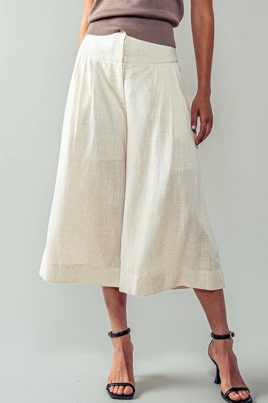 Bohemian Extra Wide Leg Ankle Length Pull On Pants