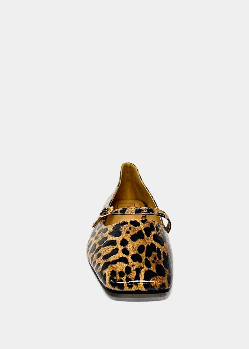 Adele Leopard Print Flat