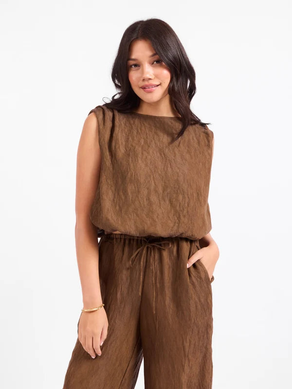 Sepia Sky Bubble Top