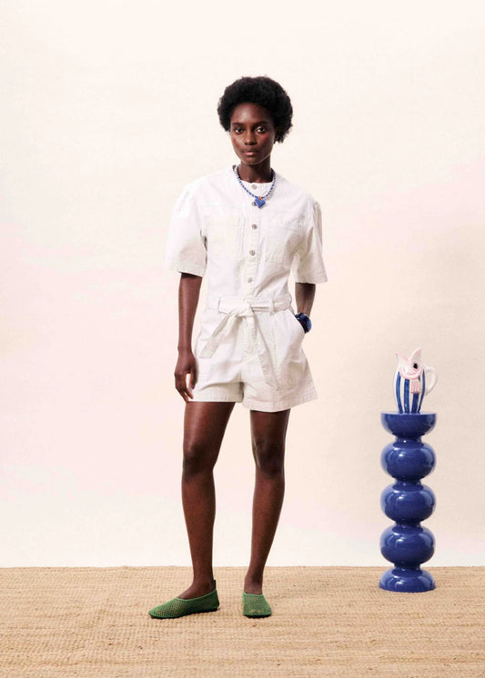Sirena Cream Playsuit