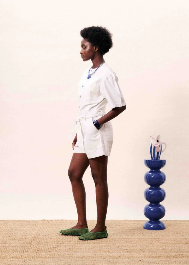 Sirena Cream Playsuit