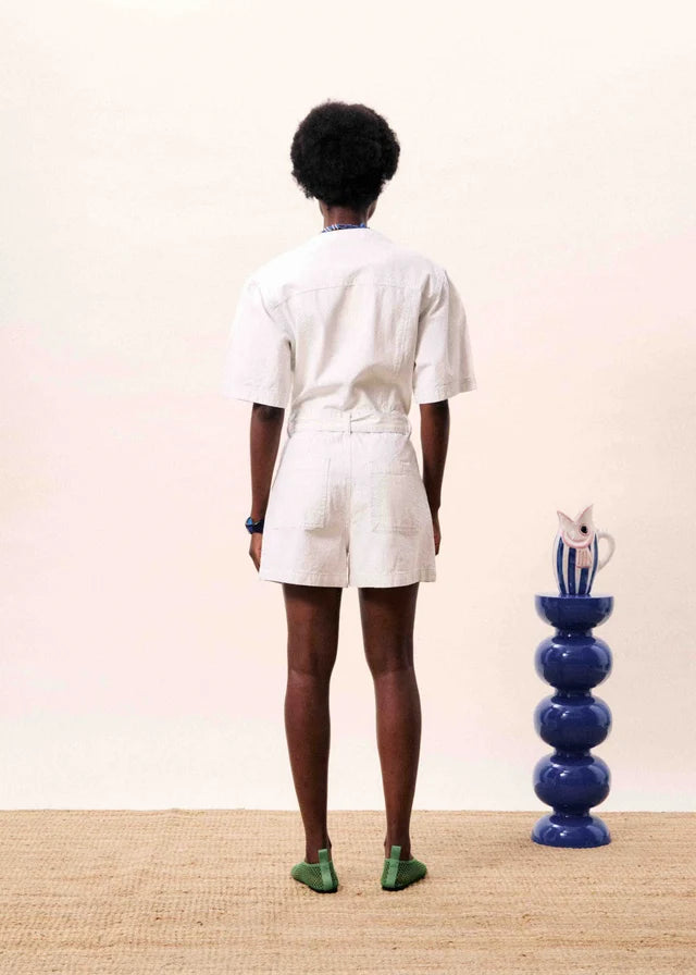 Sirena Cream Playsuit