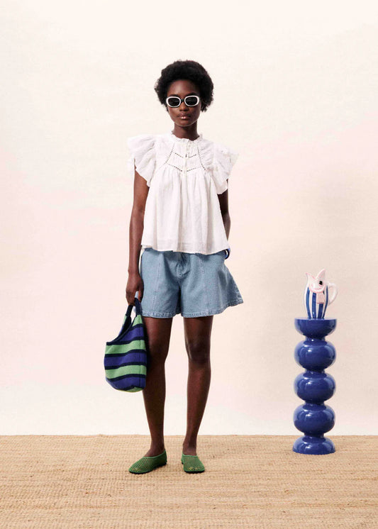 Light Blue Khoi Shorts