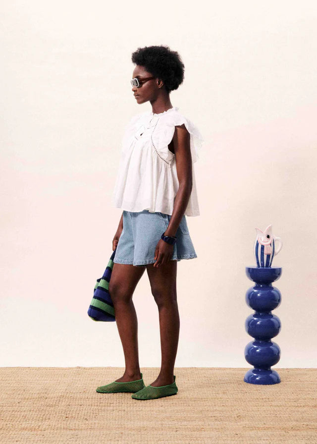 Light Blue Khoi Shorts