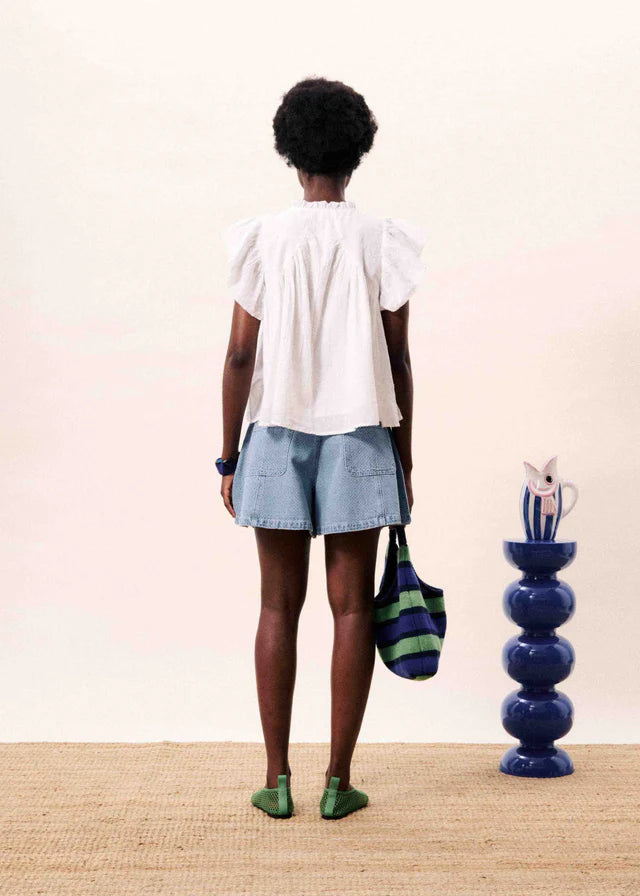 Light Blue Khoi Shorts