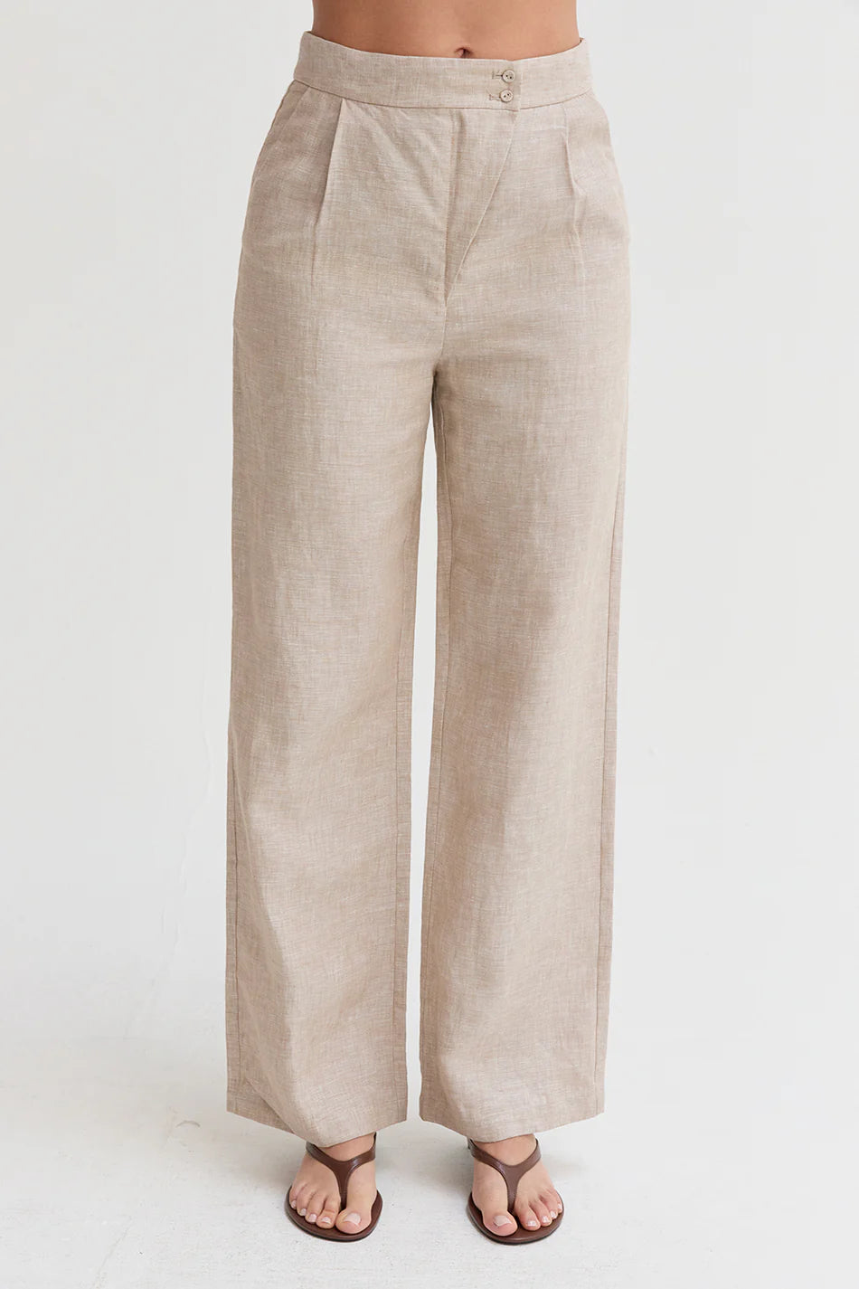 Dani Linen Wide Leg Pants