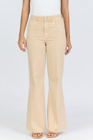 Fiona Wide Leg Jean - Khaki