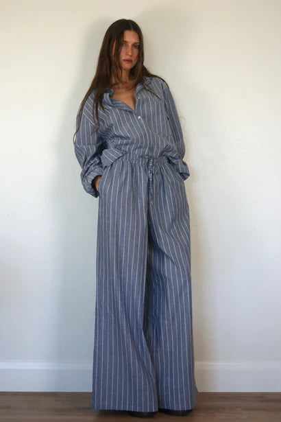 Button up- Pinstripe