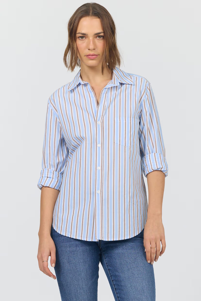 Galina Shirt - Campus Blue Stripe