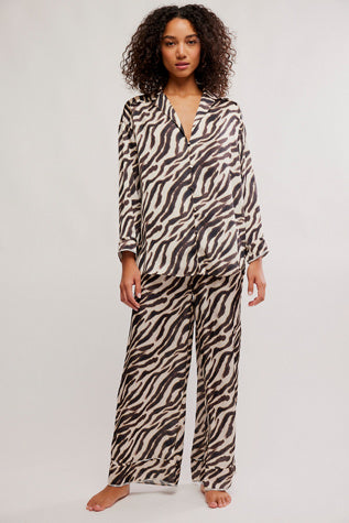 Dreamy Days Pajama Set - Tea Combo Zebra
