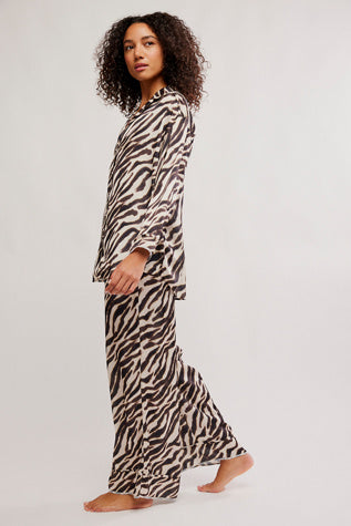 Dreamy Days Pajama Set - Tea Combo Zebra