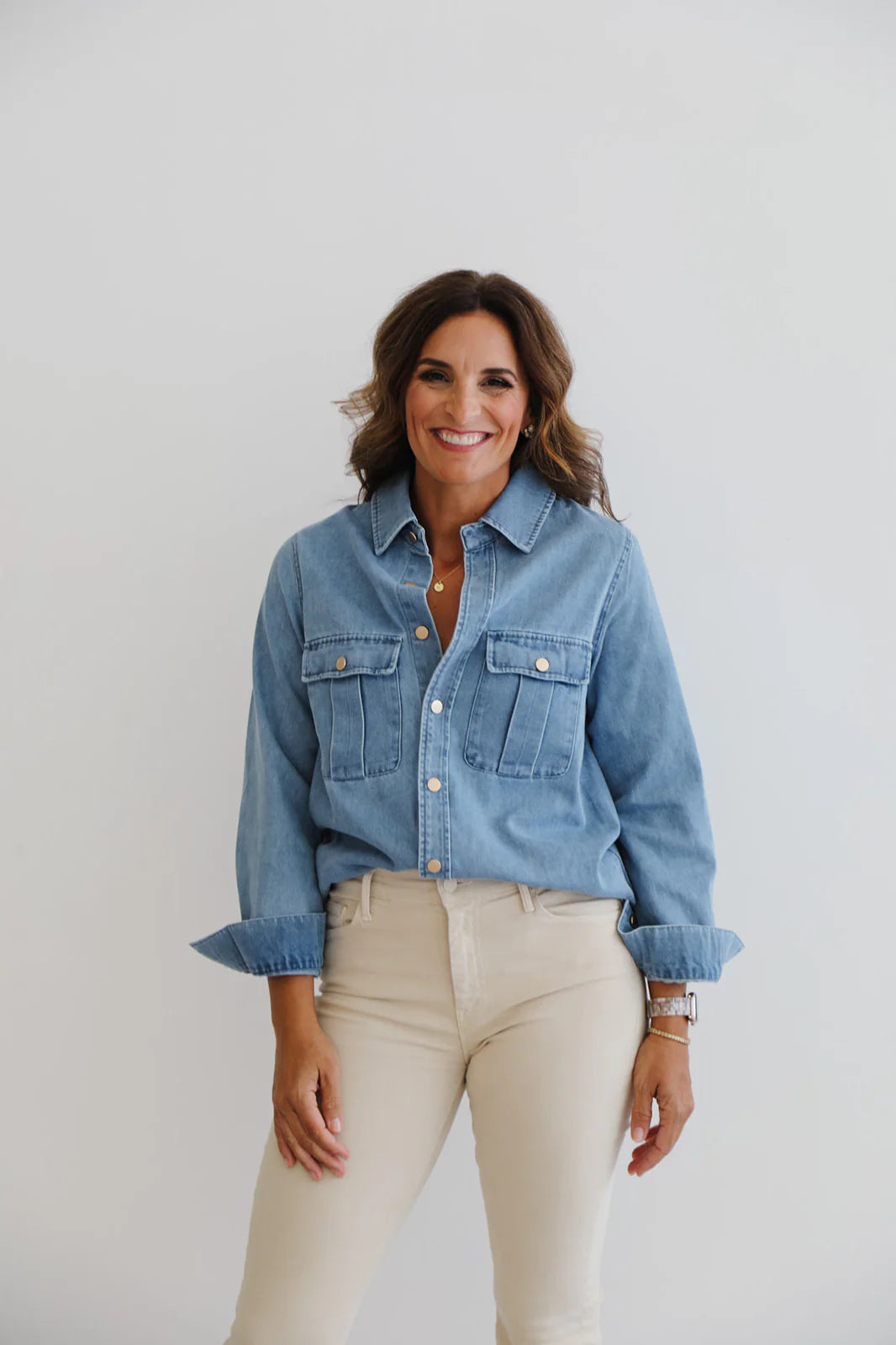 Heidi Houston The Birdie Shirt - Denim