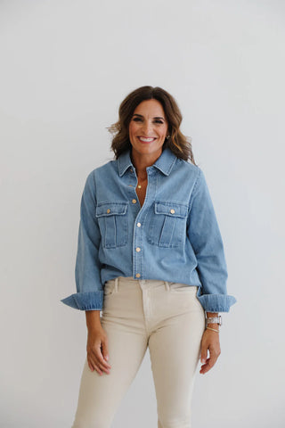 Heidi Houston The Birdie Shirt - Denim