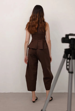 Lira  Blouse - Brown