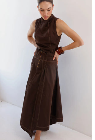 Belinda Skirt - Brown