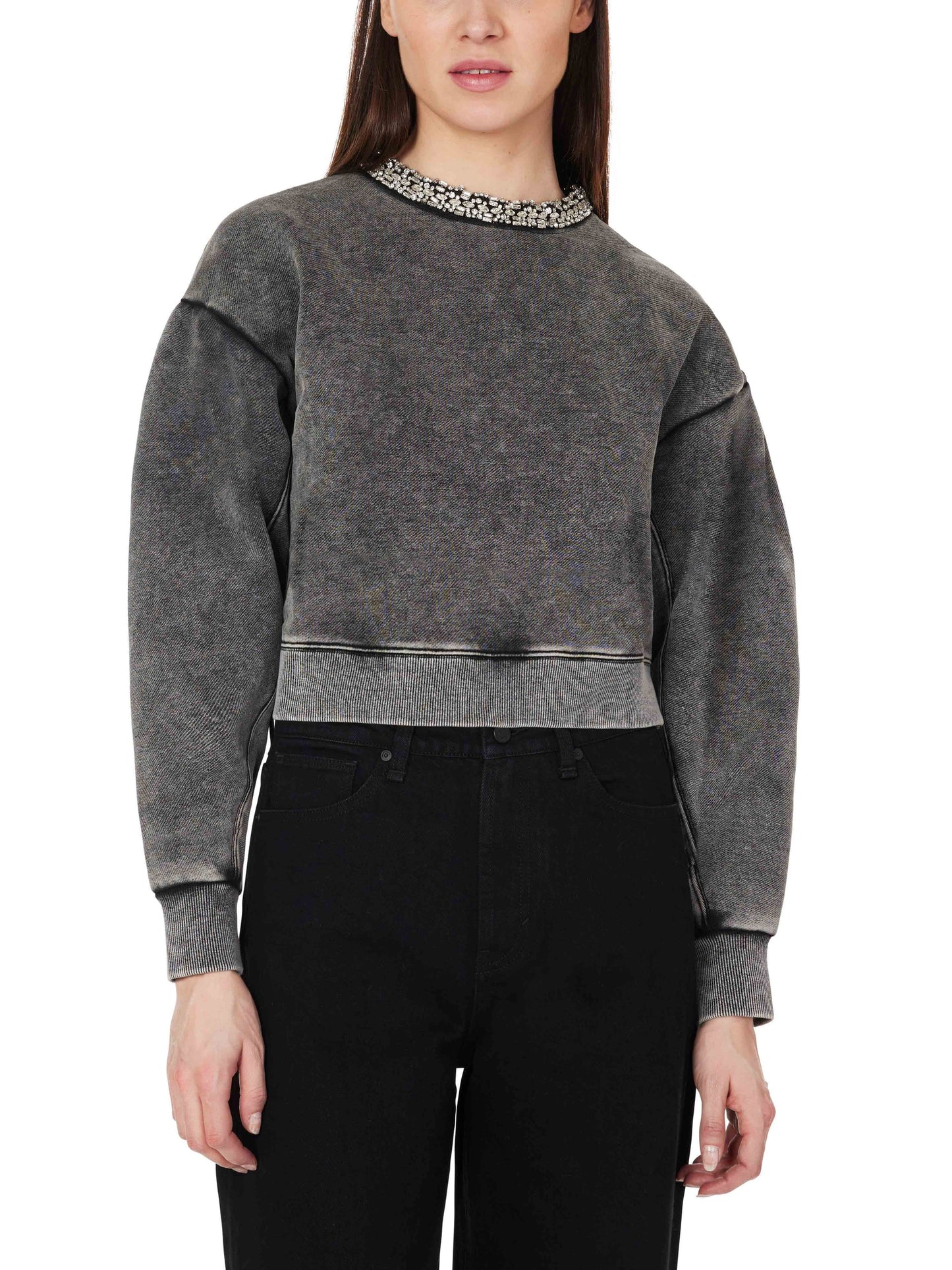 Embellished Crewneck Sweatshirt