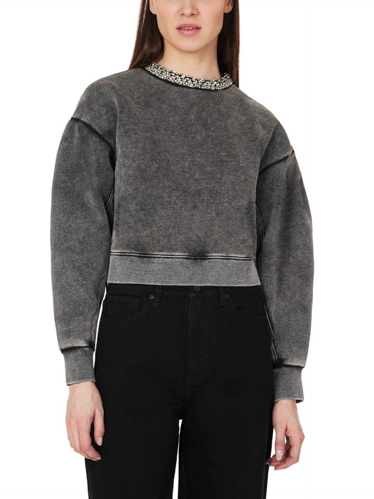 Embellished Crewneck Sweatshirt