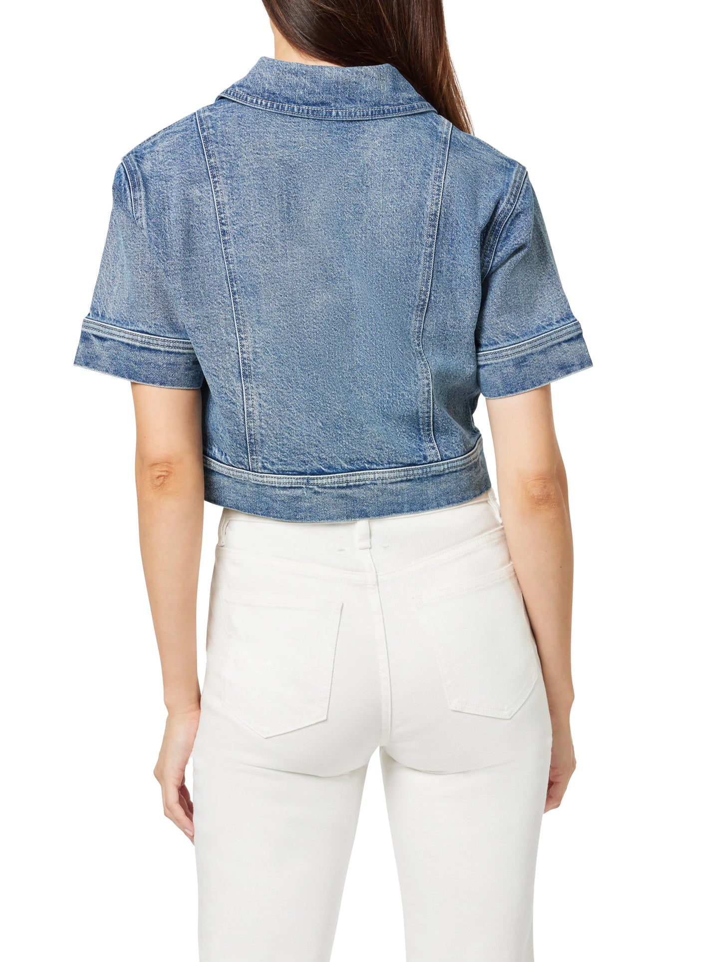Denim Boxy Crop Top