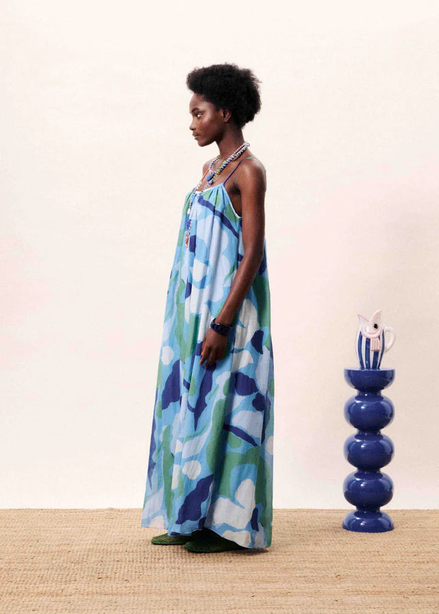 Andaman Dress - Blue Water Lily